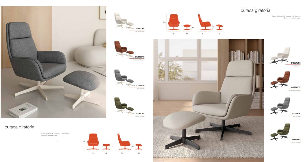 1011-99 Butaca giratoria 